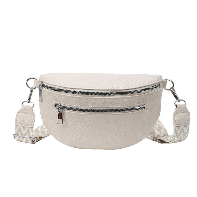 Wide Shoulder Strap Large Capacity Saddle Bag