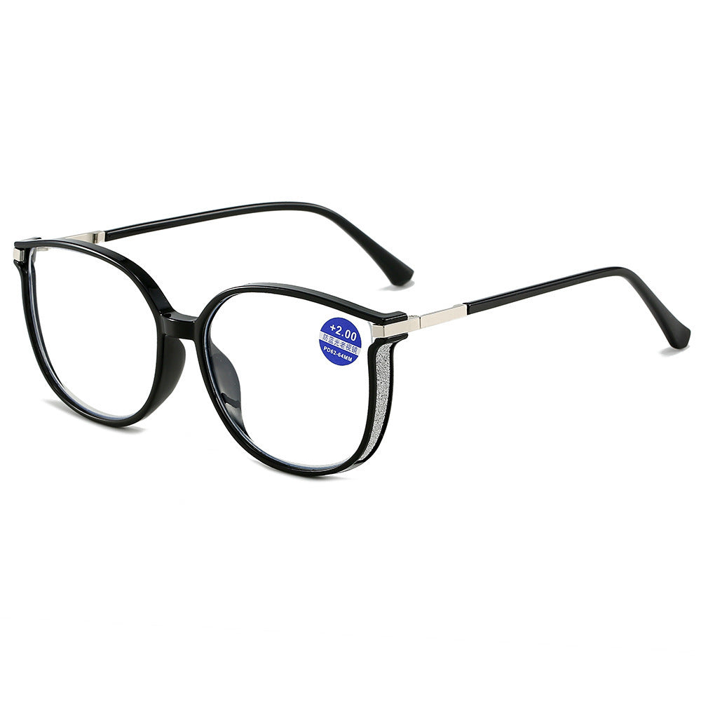 Anti-blue Light Reading Glasses For Women Fashion Large Rim