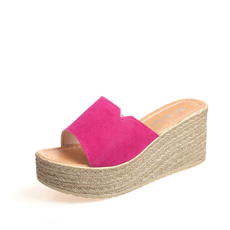 Slippers Women Summer New Style Korean Beach Shoes High Heels