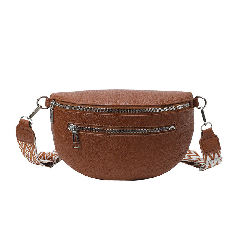 Wide Shoulder Strap Large Capacity Saddle Bag