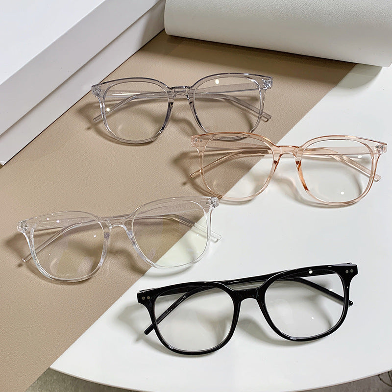 New Trendy Beige Nail Glasses Frame For Women