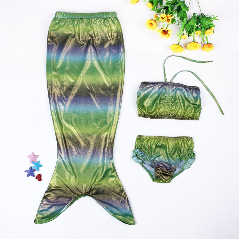 European and American foreign trade explosion Child Girls Cosplay Mermaid suit children's swimwear bikinis