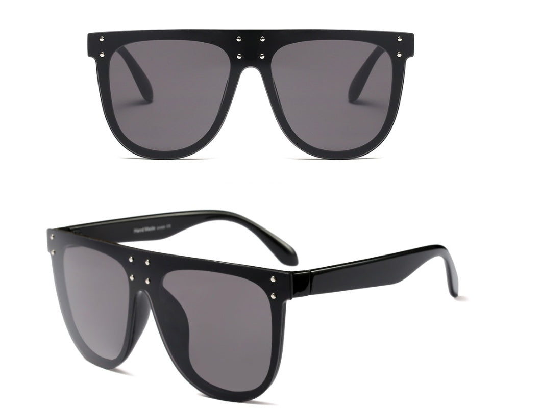 Fashion men and women glasses big box face slimming sunglasses