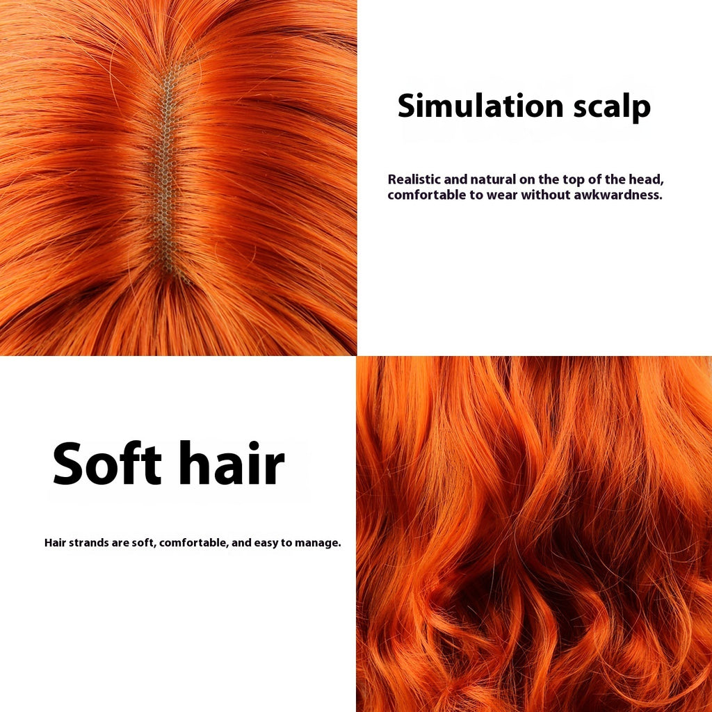 Women's Big Fashion Wavy Bangs Synthetic Wigs