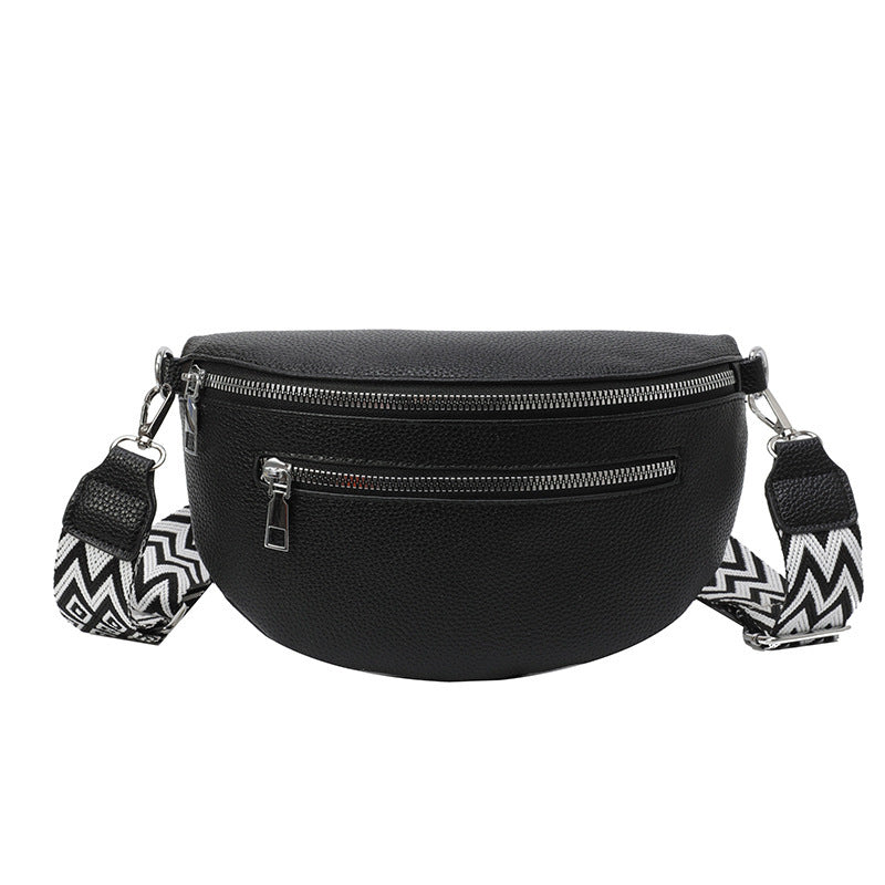 Wide Shoulder Strap Large Capacity Saddle Bag