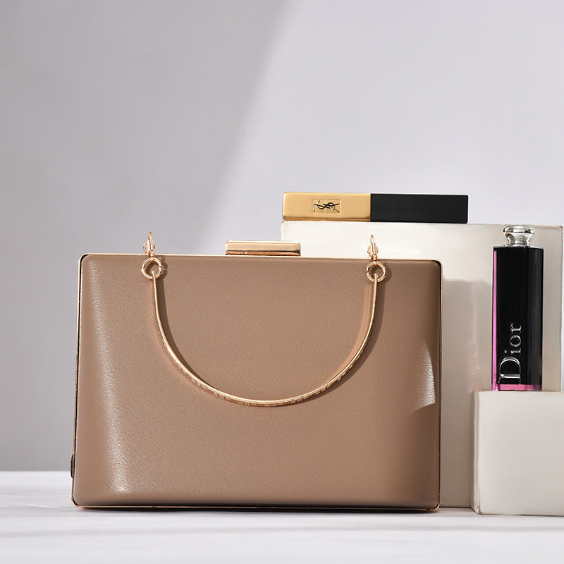 Solid Color European And American Style Simple Double Ring Bag