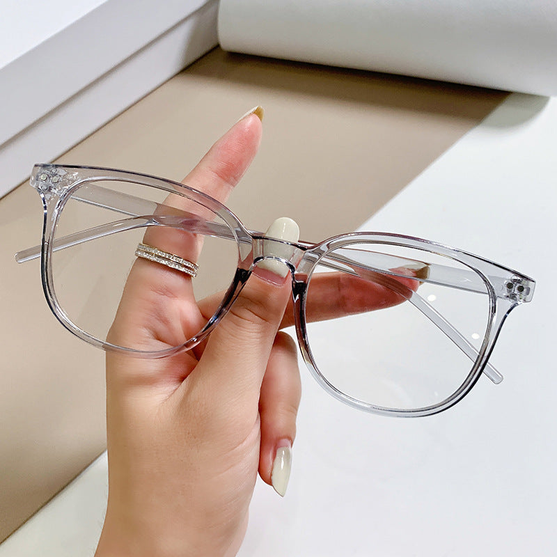 New Trendy Beige Nail Glasses Frame For Women