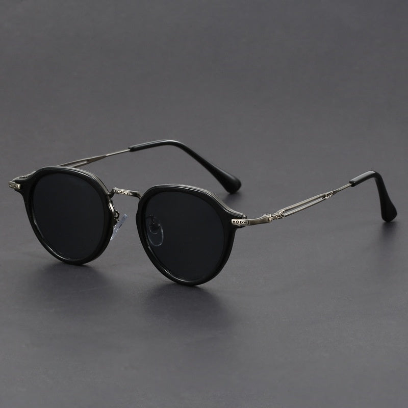 Metal Circle Frame Sunglasses UV Men And Women Sun Glasses