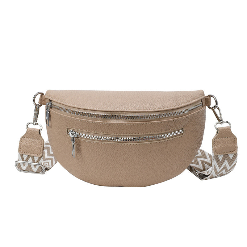 Wide Shoulder Strap Large Capacity Saddle Bag