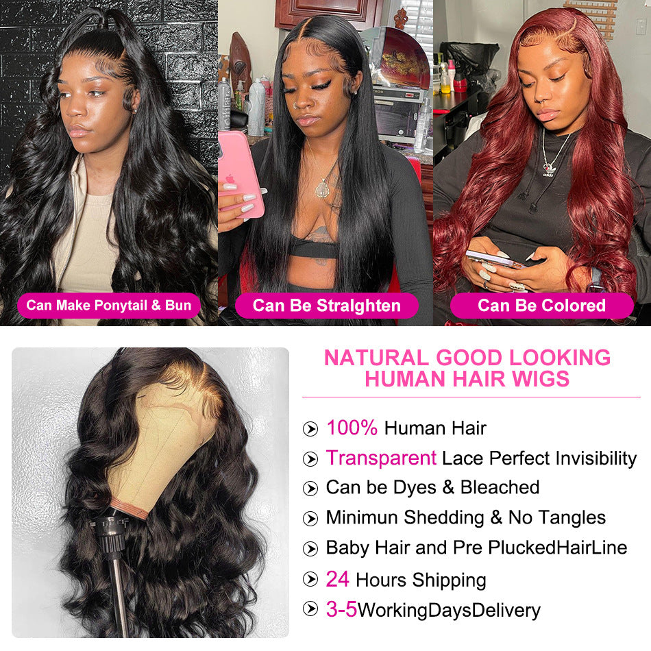 Synthetic Wigs Front Lace Long Curly Hair Headgear