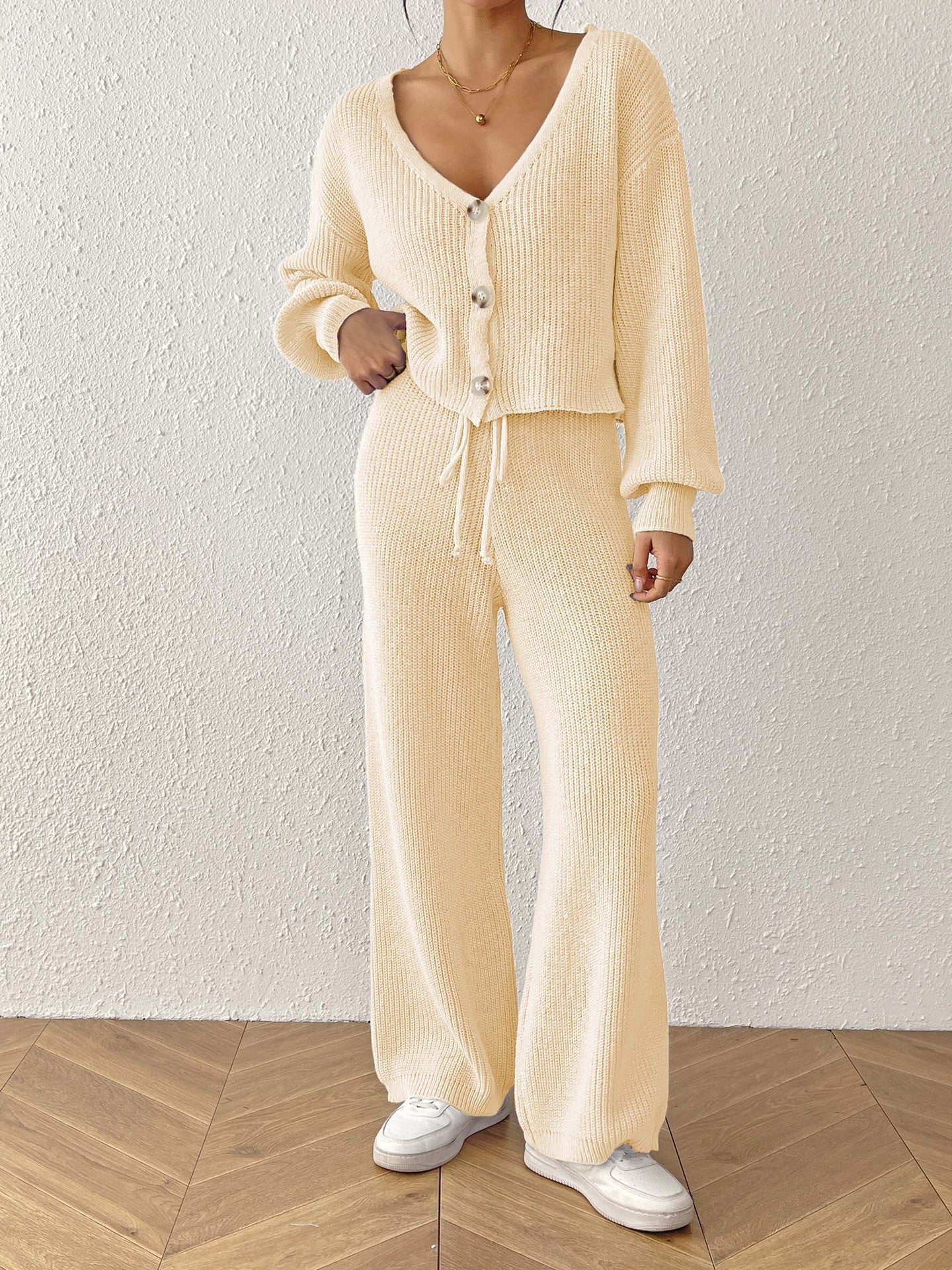 Autumn And Winter Women's Solid Color Elegant Outfit Short Top