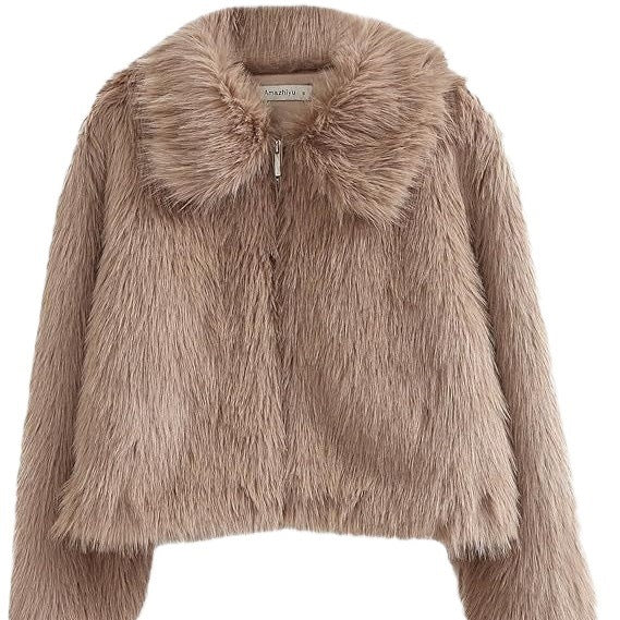 Autumn And Winter Fur Women's Fake Fur Coat
